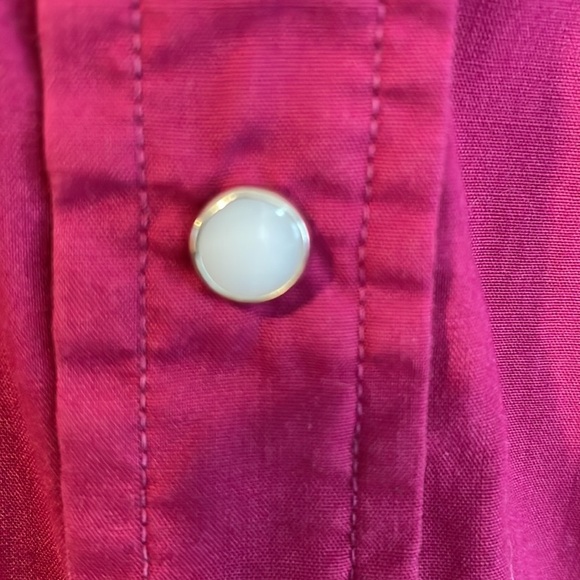 Vintage Saddlebrook Western wear size large burgundy, western shirt - Picture 6 of 11